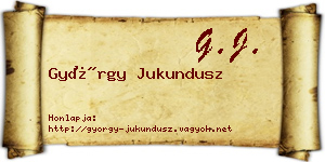 György Jukundusz névjegykártya